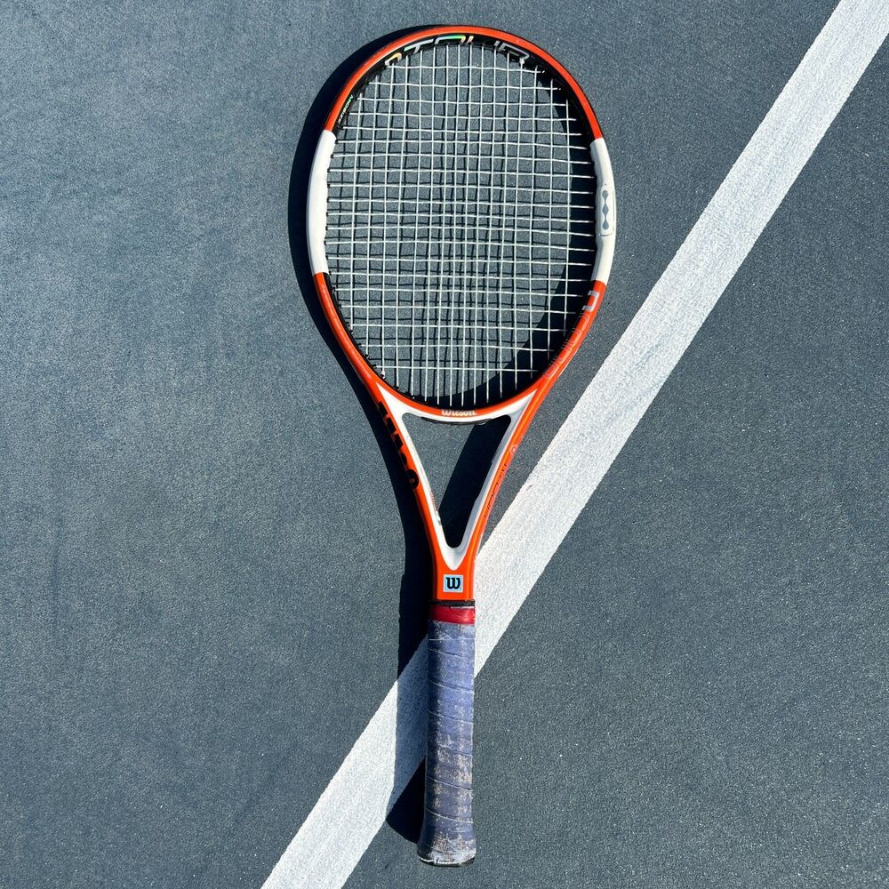 Wilson nCode nTour Two 95 Tennis Racquet 4 3/8 Grip Midsize 16x20 Orange White